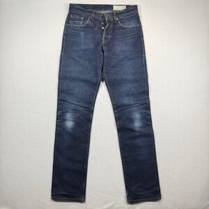 Imogene + Willie‎ Jeans Mens 29x34 Hank Slim Straight Selvedge USA Indigo Denim